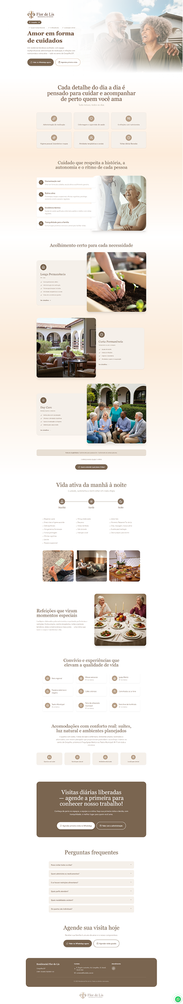 Print do site Flor de Liz Residencial